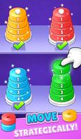 Hanoi Tower - Color Sort 3d imagem de tela 1