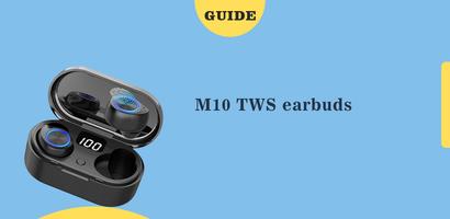 M10 TWS earbuds guide الملصق