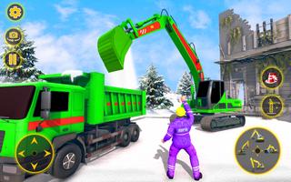 Build City Construct Excavator Plakat