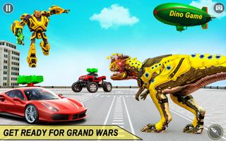 Dino Robot Transformer Games Affiche