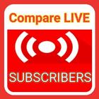 Subscribers live count : Pewdiepie VS T Series 圖標