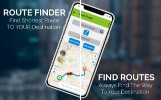 GPS Navigation & Route Finder Affiche