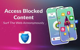 Süper Hızlı VPN - Ücretsiz Turbo Hotspot Proxy Ekran Görüntüsü 1