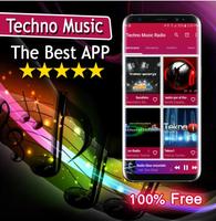 Techno Musik Radio Plakat