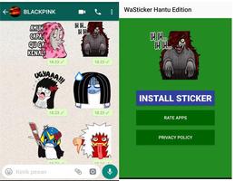 WA Sticker Hantu Gaul for What poster