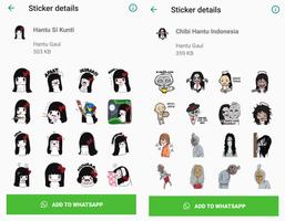 Hantu Lucu Horor WA Sticker Ma স্ক্রিনশট 2