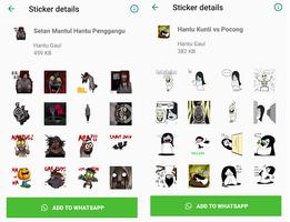 Hantu Lucu Horor WA Sticker Ma 스크린샷 3