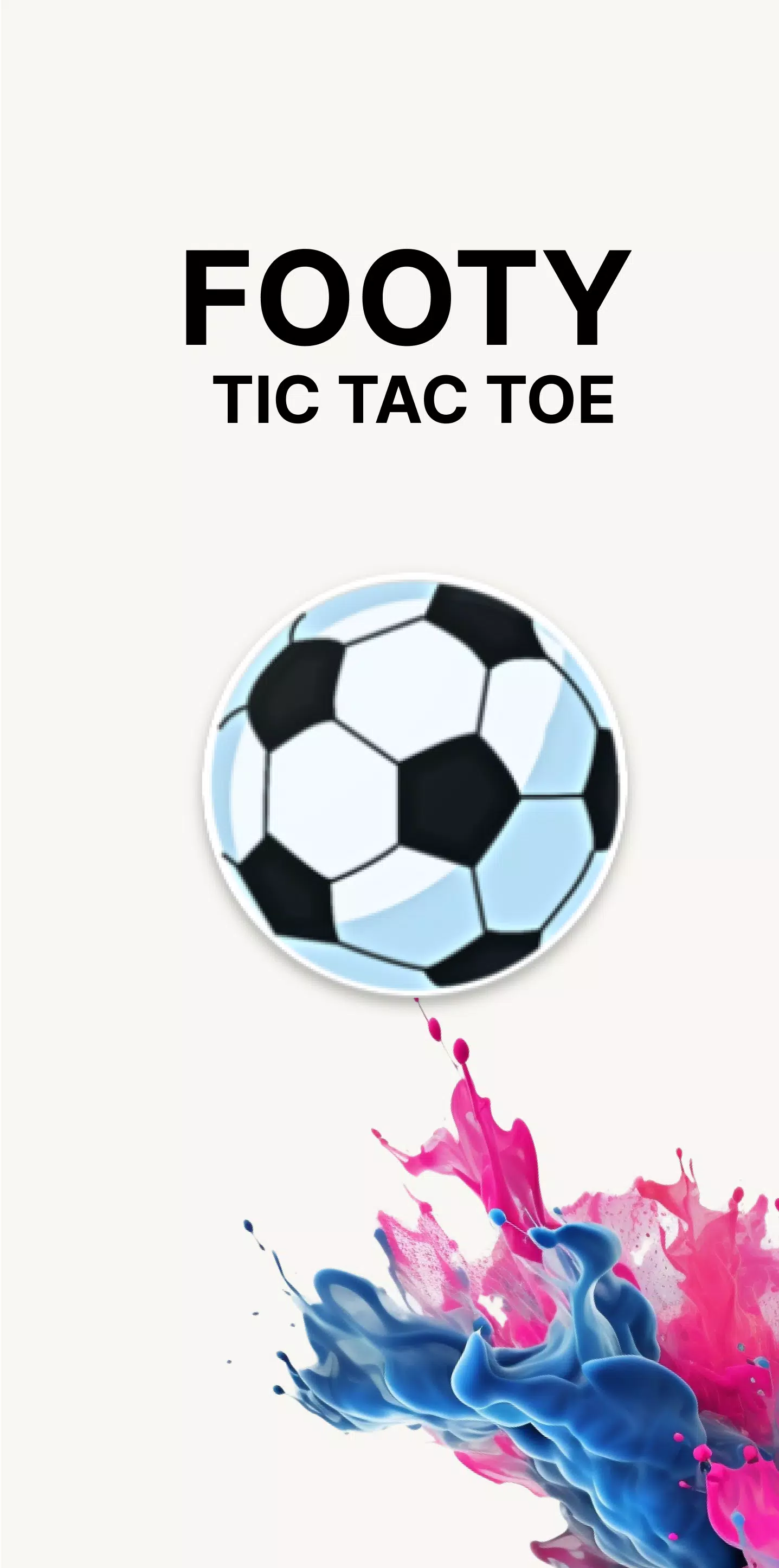 Footy Tic Tac Toe 