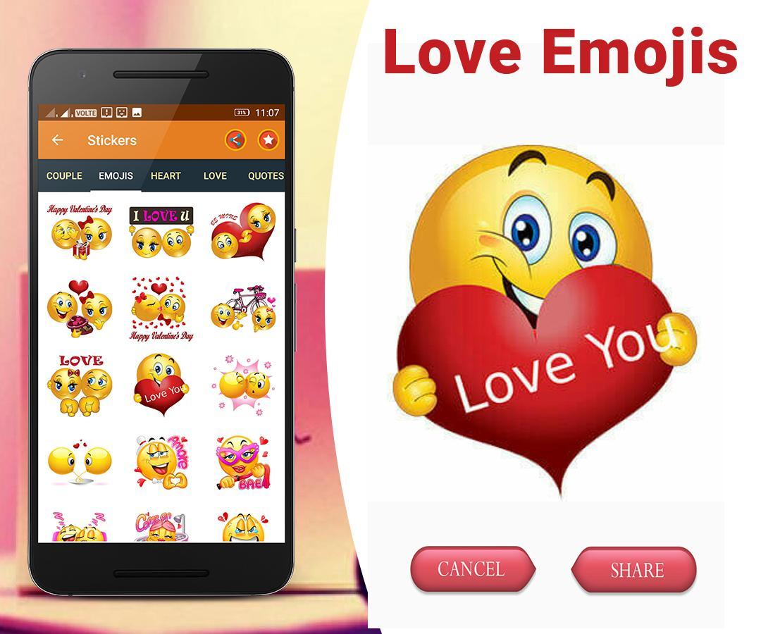 Love chat stickers: Valentine Special LoveStickers capture d'écran 1.