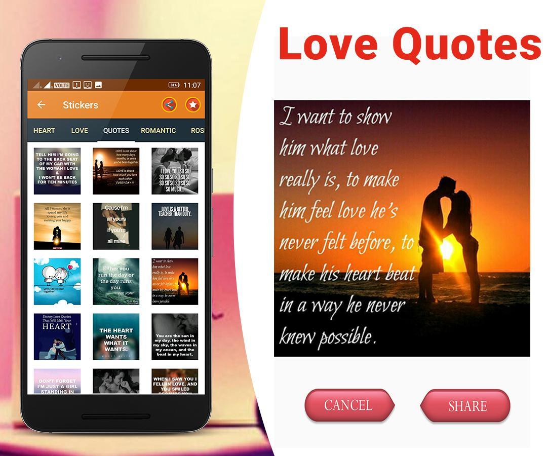 Love chat stickers: Valentine Special LoveStickers capture d'écran 5.