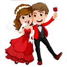 Love Stickers for Valentine أيقونة