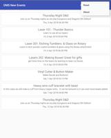 Dallas Makerspace New Event Tracker syot layar 2