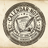 Vintage Calendar Notes