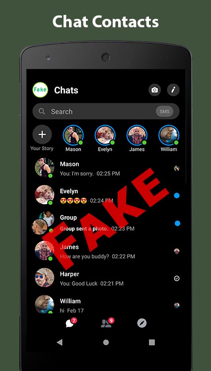 Apk fake facebook chat Fake Chat