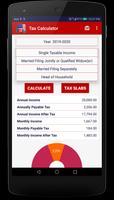 New Income Tax Slab Income Tax Calculator USA 2020 ảnh chụp màn hình 2