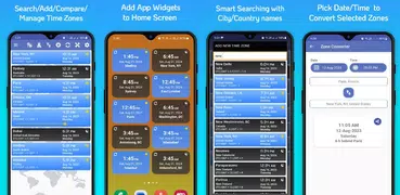 World Clock Time Zones Widget