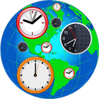 World Time Zone Clock Time now आइकन