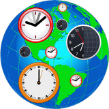 World Time Zone Clock Time now icon