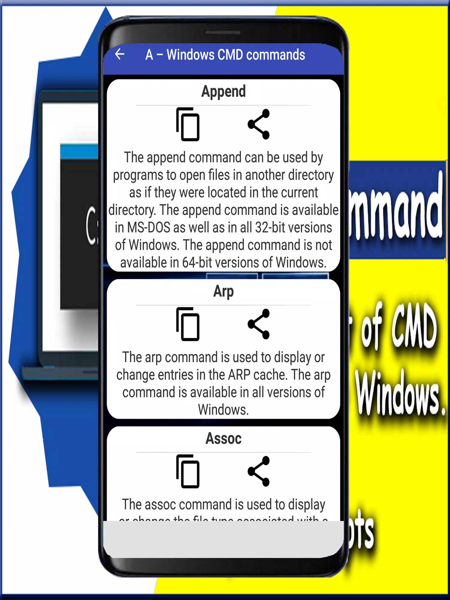 CMD Commands For Windows APK pour Android Télécharger