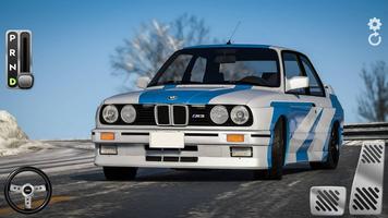Poster Sport Driving BMW M3 E30