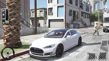 Model S: Tesla Electric Car الملصق