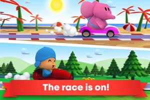 برنامه‌نما Pocoyo Racing: Kids Car Race عکس از صفحه