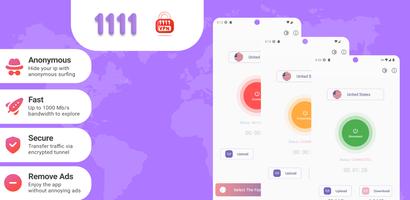 1111 VPN Lite : Faster VPN Plakat