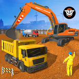 Heavy Excavator Construction icône