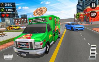 Pizza Delivery Van Driver Game-poster