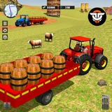 Tractor Trolley Farming Games icône