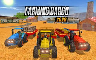 Tractor Trolley Farming Games پوسٹر