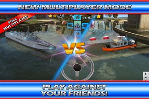 Police Boat Parking : 3D Race ポスター