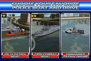 Police Boat Parking : 3D Race स्क्रीनशॉट 2