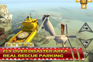 Helicopter 3D Rescue Parking Affiche