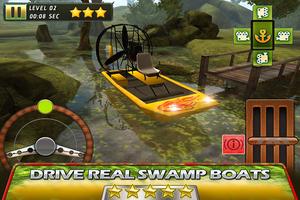Swamp Boat Parking - 3D Racer پوسٹر