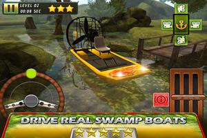 Swamp Boat Parking - 3D Racer poster