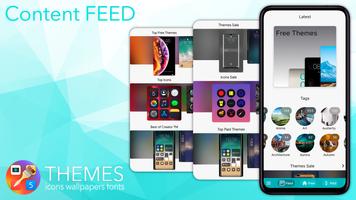 Themes, Wallpapers, Icons plakat
