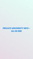 Private University Info - All  Plakat