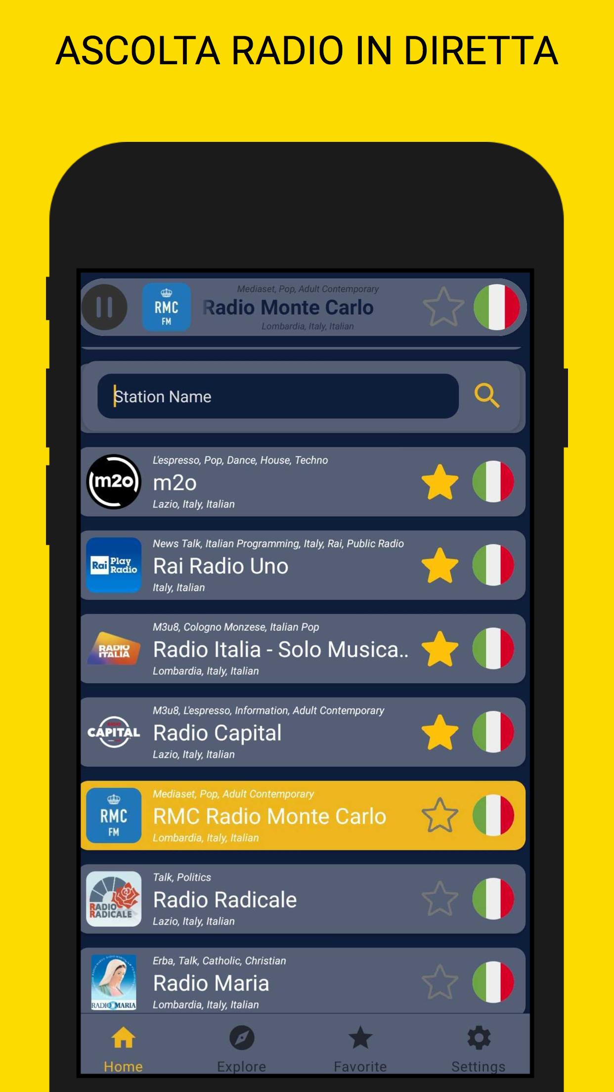 Descarga de APK de Italia Radio - Ascolta Radio FM, Lettore Radio FM para  Android