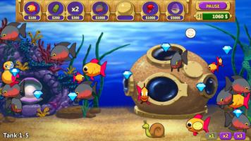 Insane Aquarium Deluxe - Feed Fishes! Fight Alien! 스크린샷 1