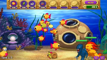 Insane Aquarium Deluxe - Feed Fishes! Fight Alien! اسکرین شاٹ 2