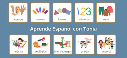 Aprende español con Tonia Pro Affiche