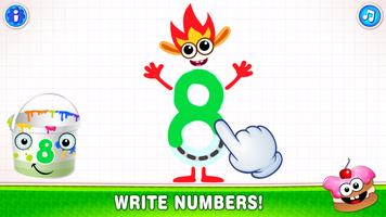 Learning numbers for kids! ภาพหน้าจอ 2