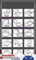 3 Schermata Dinosaurs Coloring Book