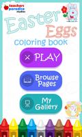 Easter Eggs Coloring Affiche