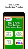 123s ABCs Kids Handwriting ZBP โปสเตอร์