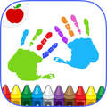 ”Kids Finger Painting Coloring