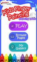 Kids Finger Painting Coloring الملصق