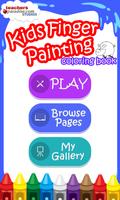 Kids Finger Painting Coloring poster