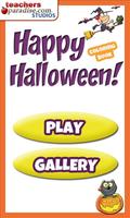 Happy Halloween Coloring Book Game Affiche